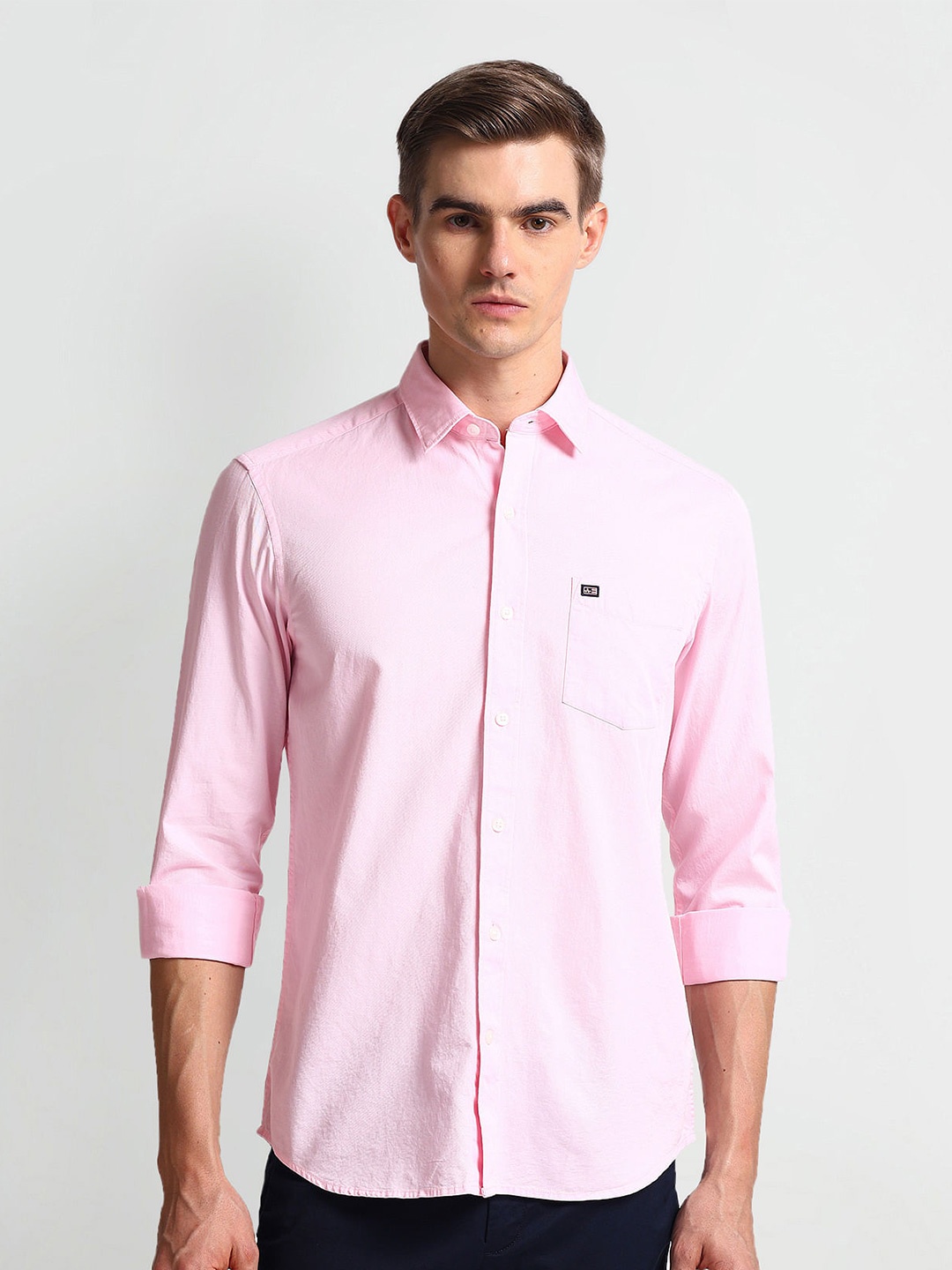 

Arrow Sport Manhattan Slim Fit Pure Cotton Casual Shirt, Pink