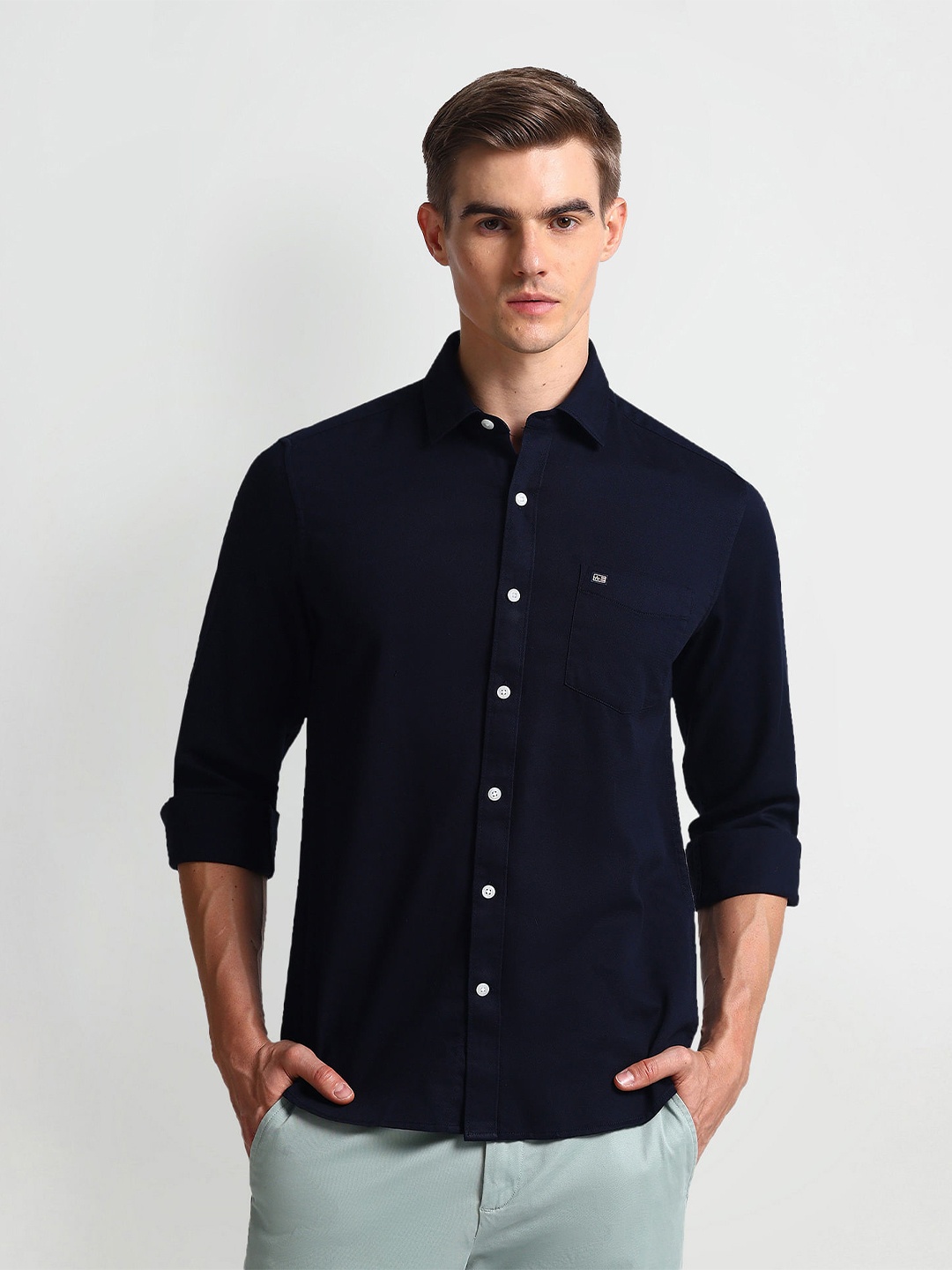 

Arrow Sport Men Slim Fit Opaque Casual Shirt, Blue