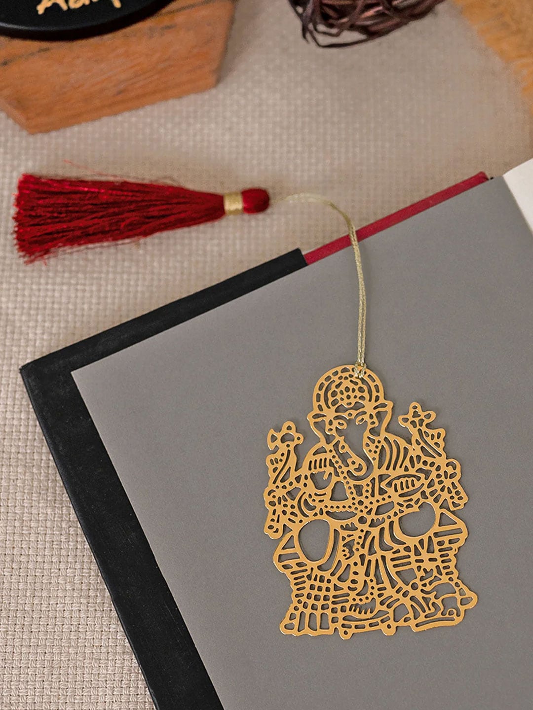 

DecorTwist Ganesh Design Bookmark, Gold