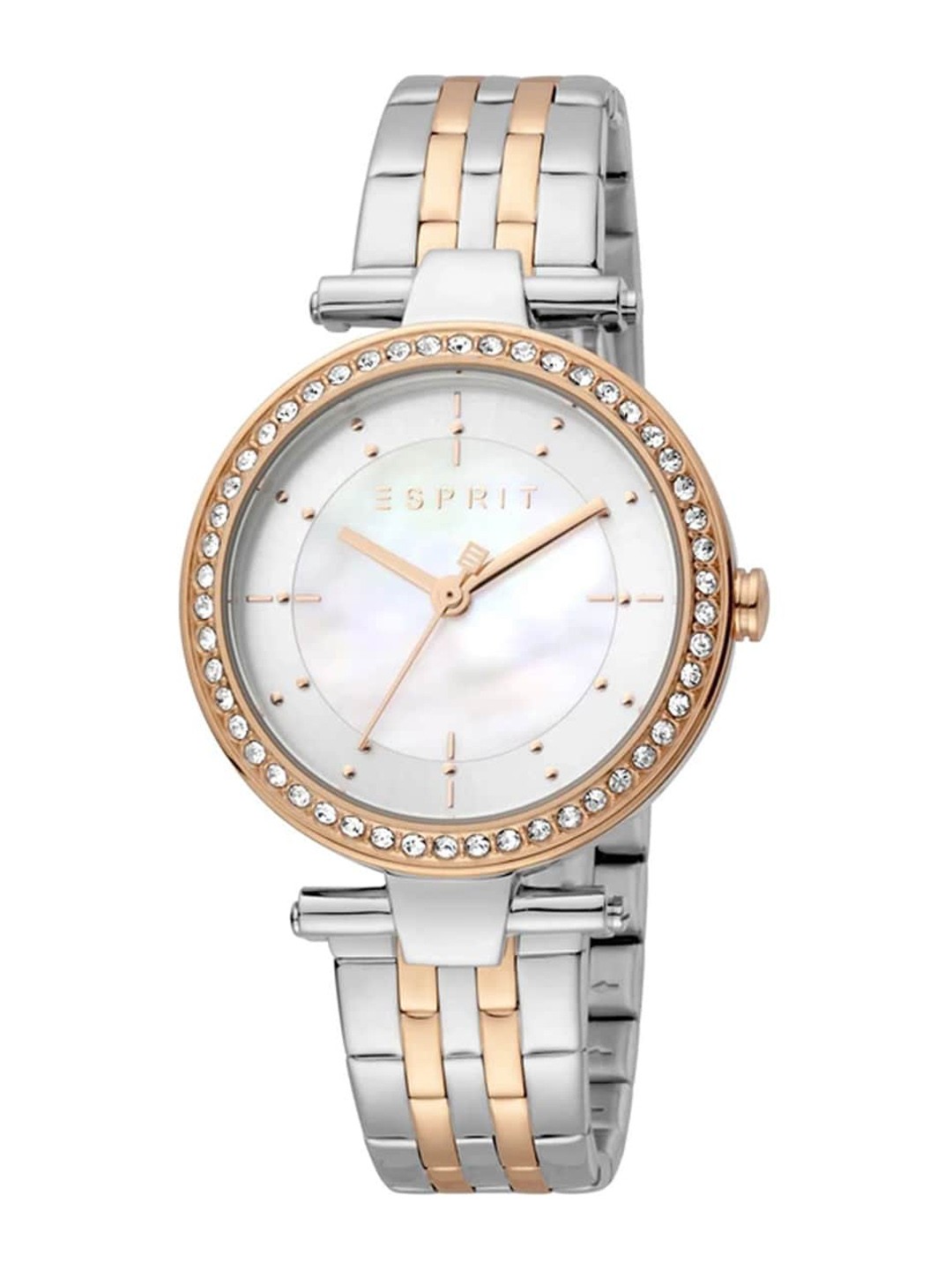 

ESPRIT Women Printed Dial & Stainless Steel Straps Round Analogue Watch ES1L153M2065, Silver