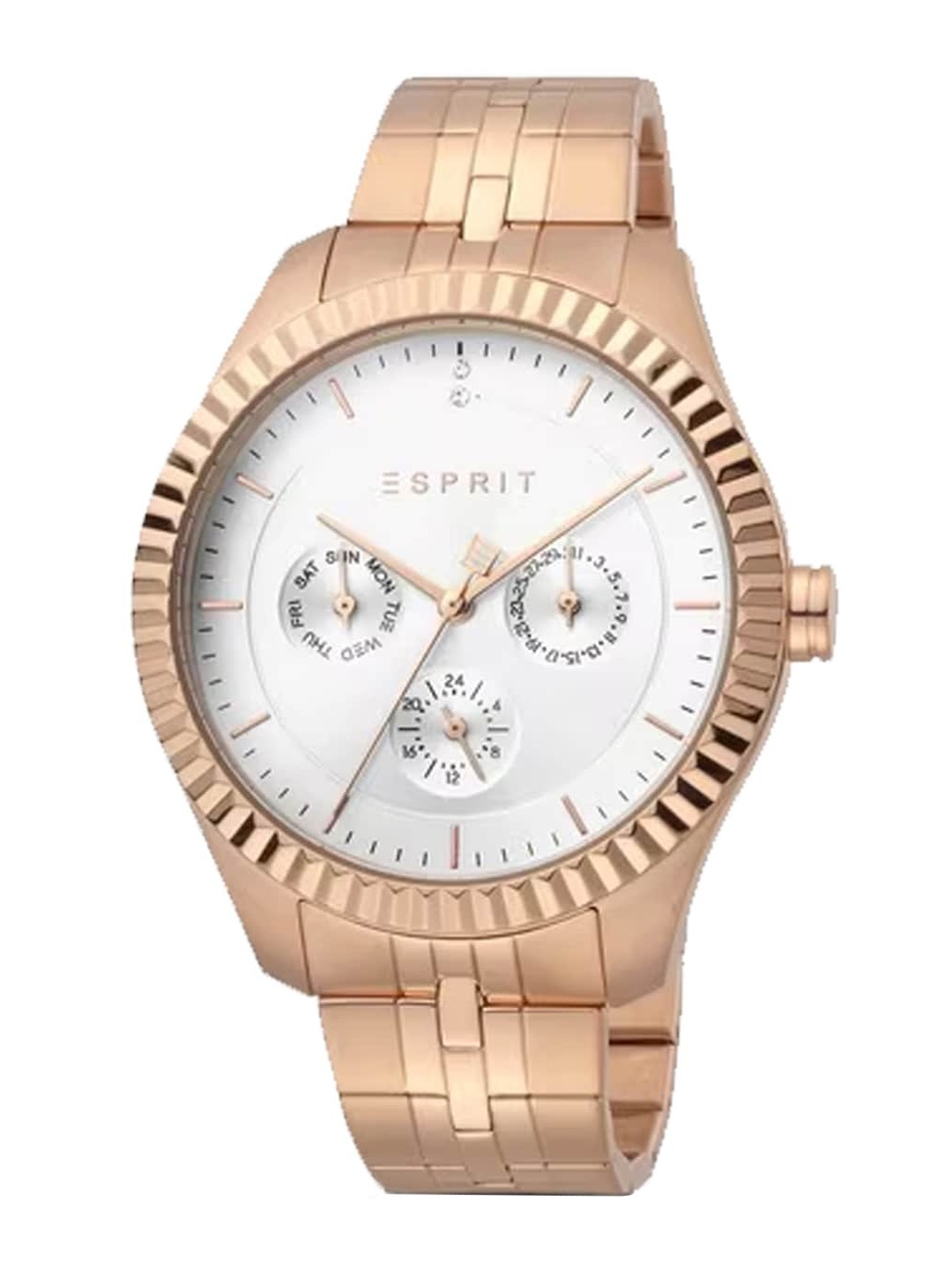 

ESPRIT Women Stainless Steel Bracelet Style Straps Analogue Watch ES1L202M0095, Rose gold