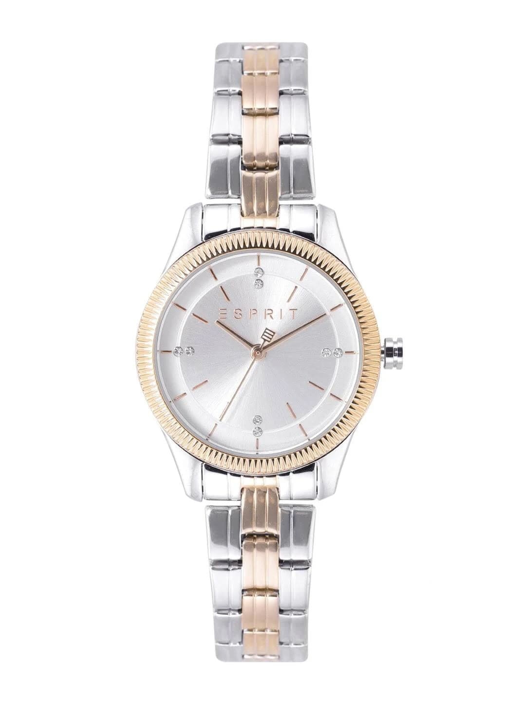 

ESPRIT Women Stainless Steel Bracelet Style Straps Analogue Watch ES1L215M0115, Silver