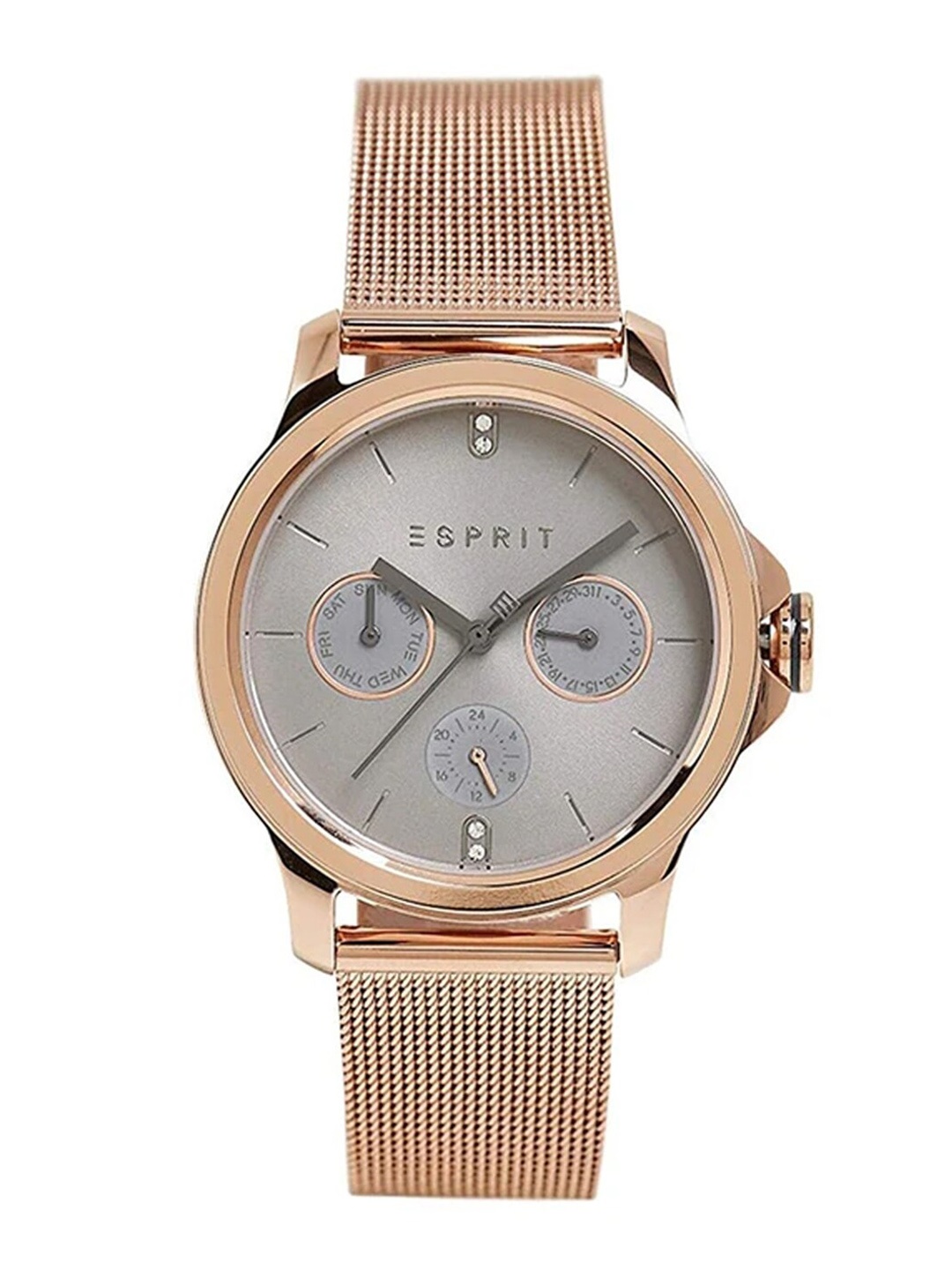 

ESPRIT Women Stainless Steel Bracelet Style Straps Analogue Watch ES1L145M0095, Rose gold