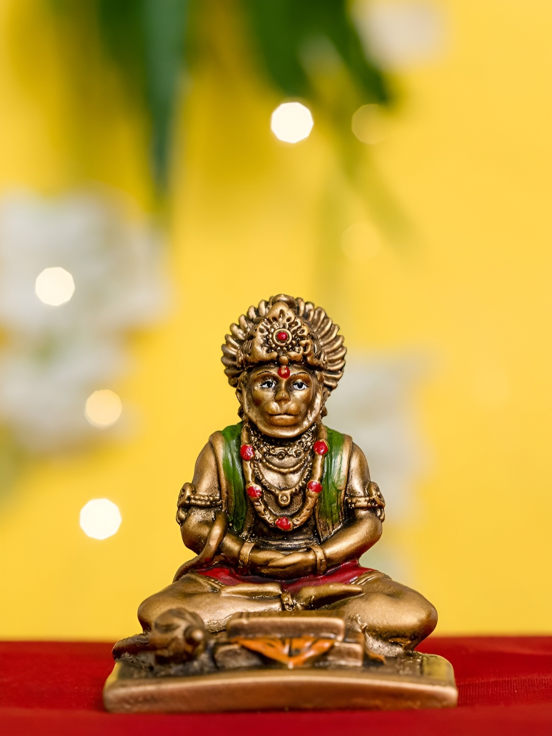 

DecorTwist Gold-Toned Lord Hanuman Idol Showpiece