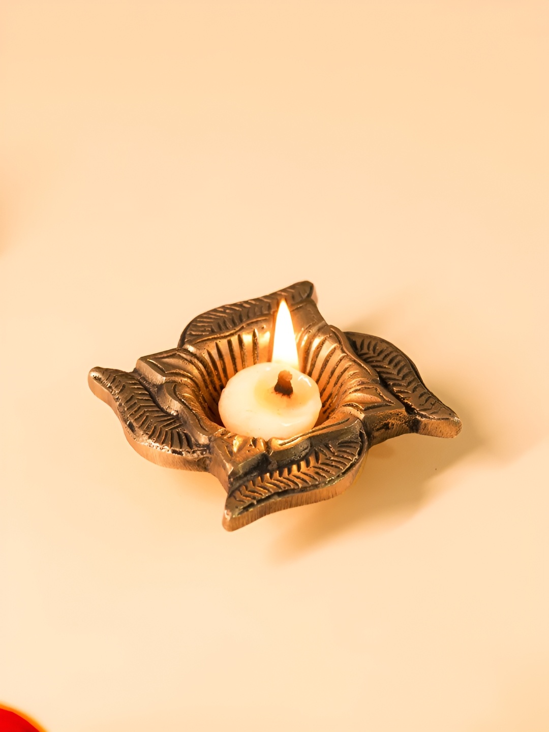 

DecorTwist Beige Swastik Diya Pooja Essential