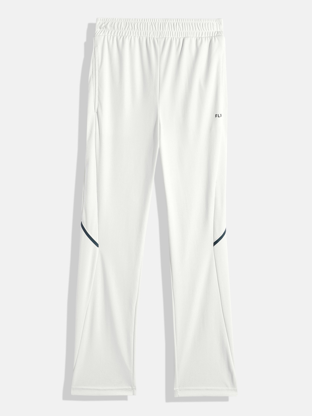 

FLX By Decathlon Kids White Straight Fit Quick Dry Cricket Track Pants