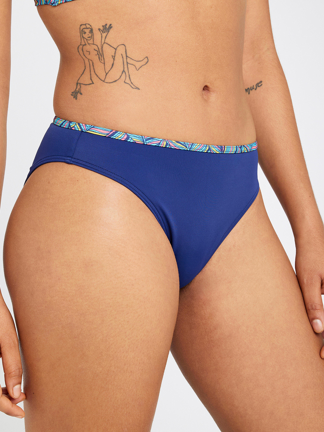 

OLAIAN By Decathlon Women Swim Briefs - 8871577, Blue