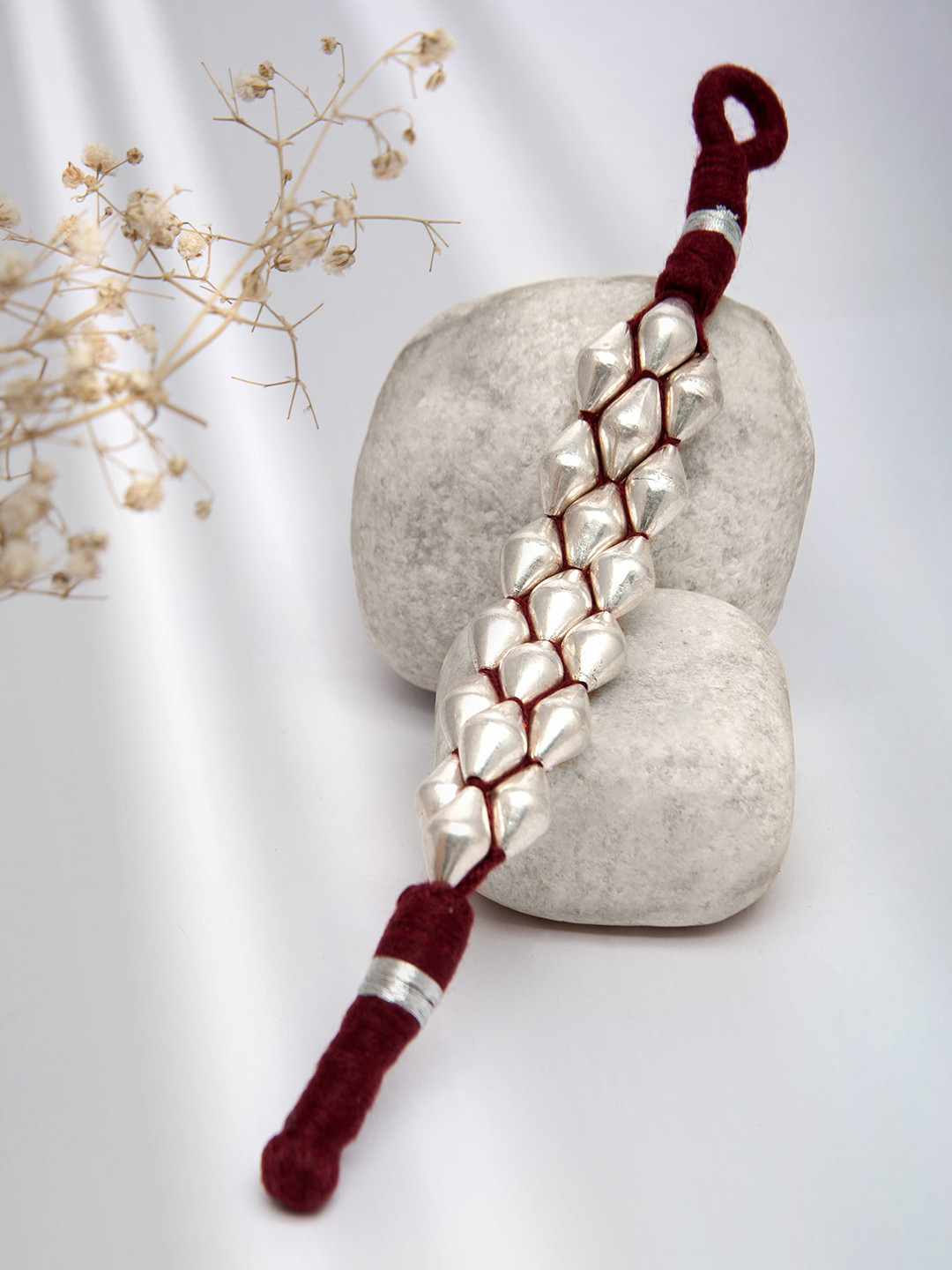 

Neeta Boochra Silver-Plated 925 Sterling Silver Wraparound Bracelet