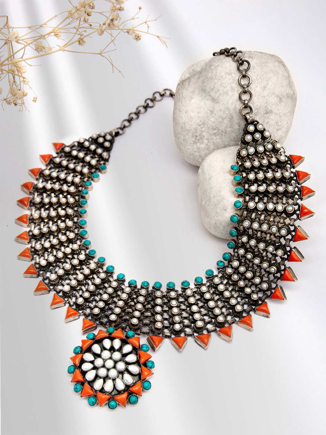 

Neeta Boochra 925 Sterling Silver Necklace