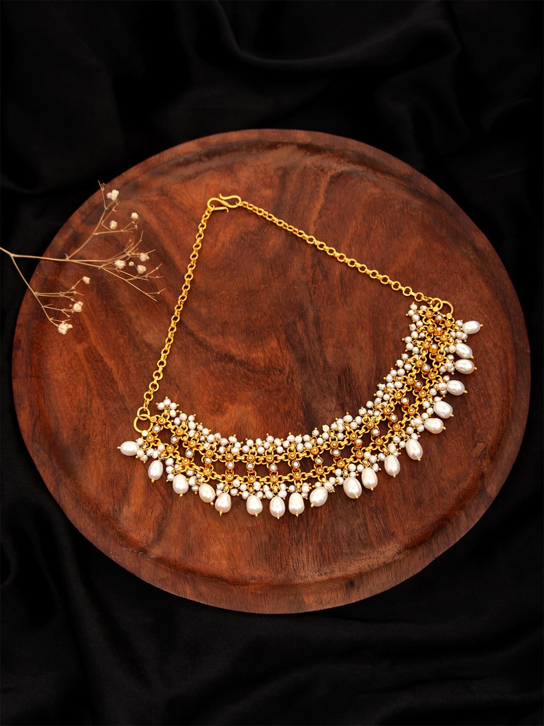 

Neeta Boochra 925 Sterling Silver Gold-Plated Necklace
