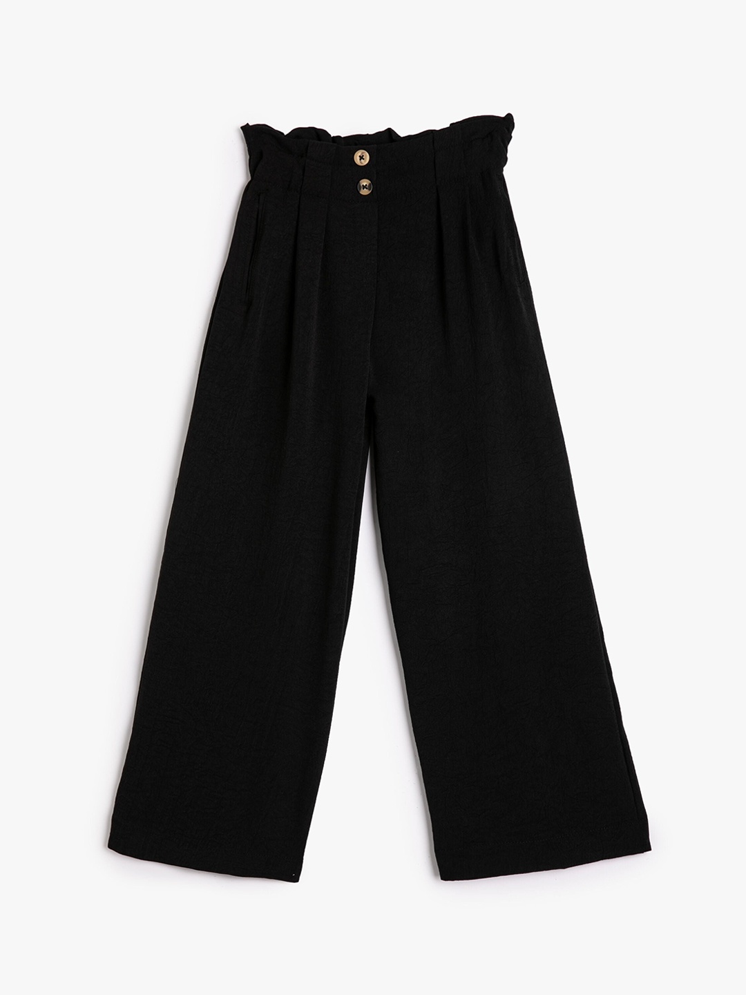 

Koton Girls Flared Pleated Trouser, Black