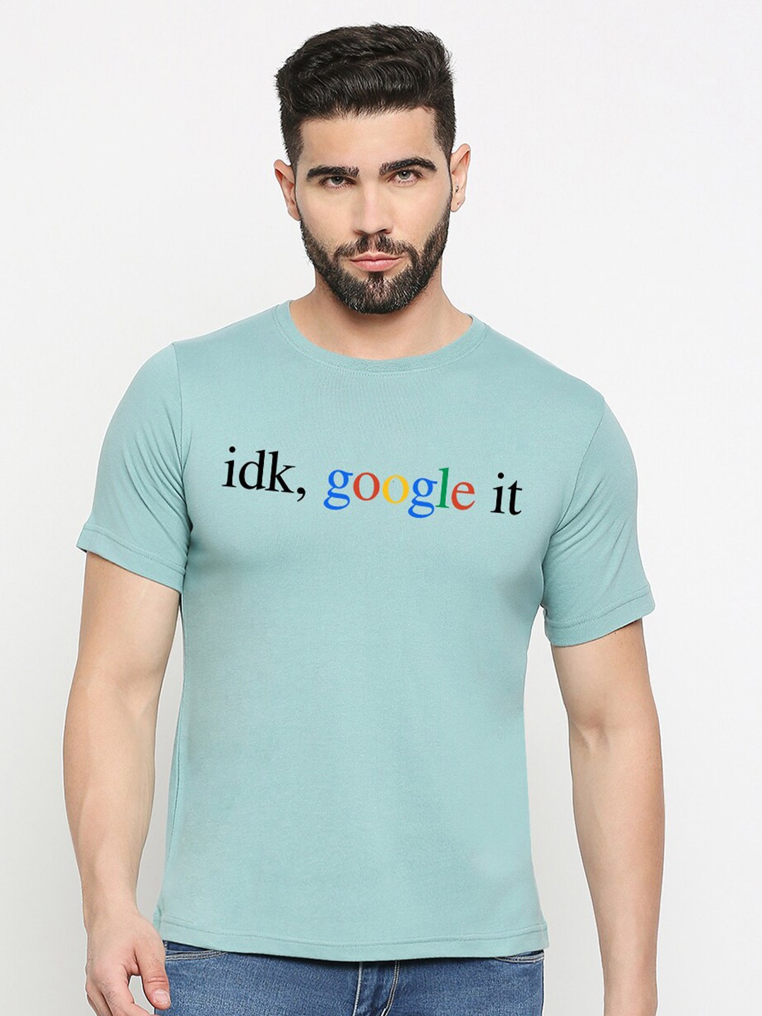 

MOD ECRU Unisex Typography Applique T-shirt, Green