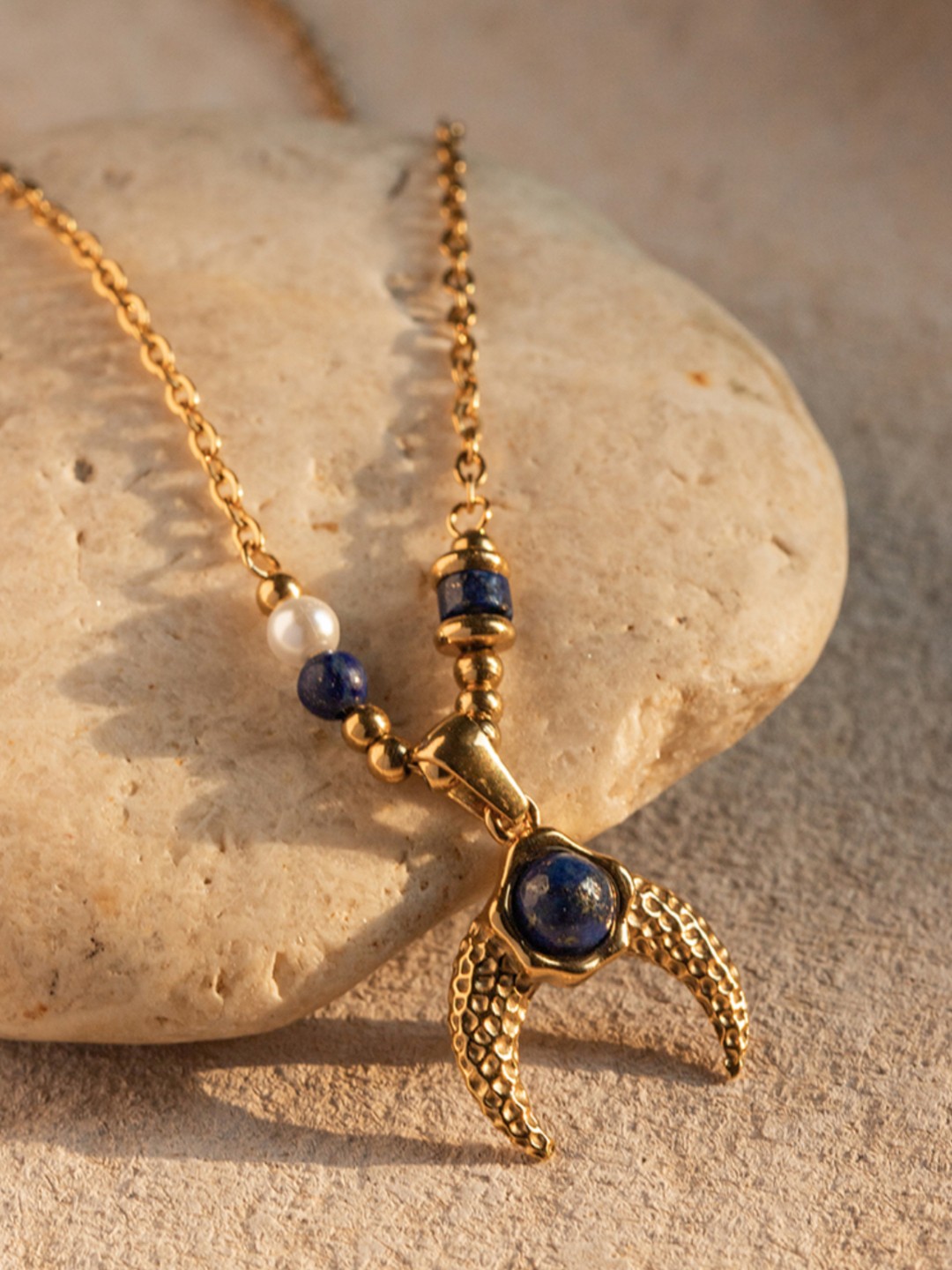 Dorada Jewellery Gold-Plated Contemporary Pendant with Chains