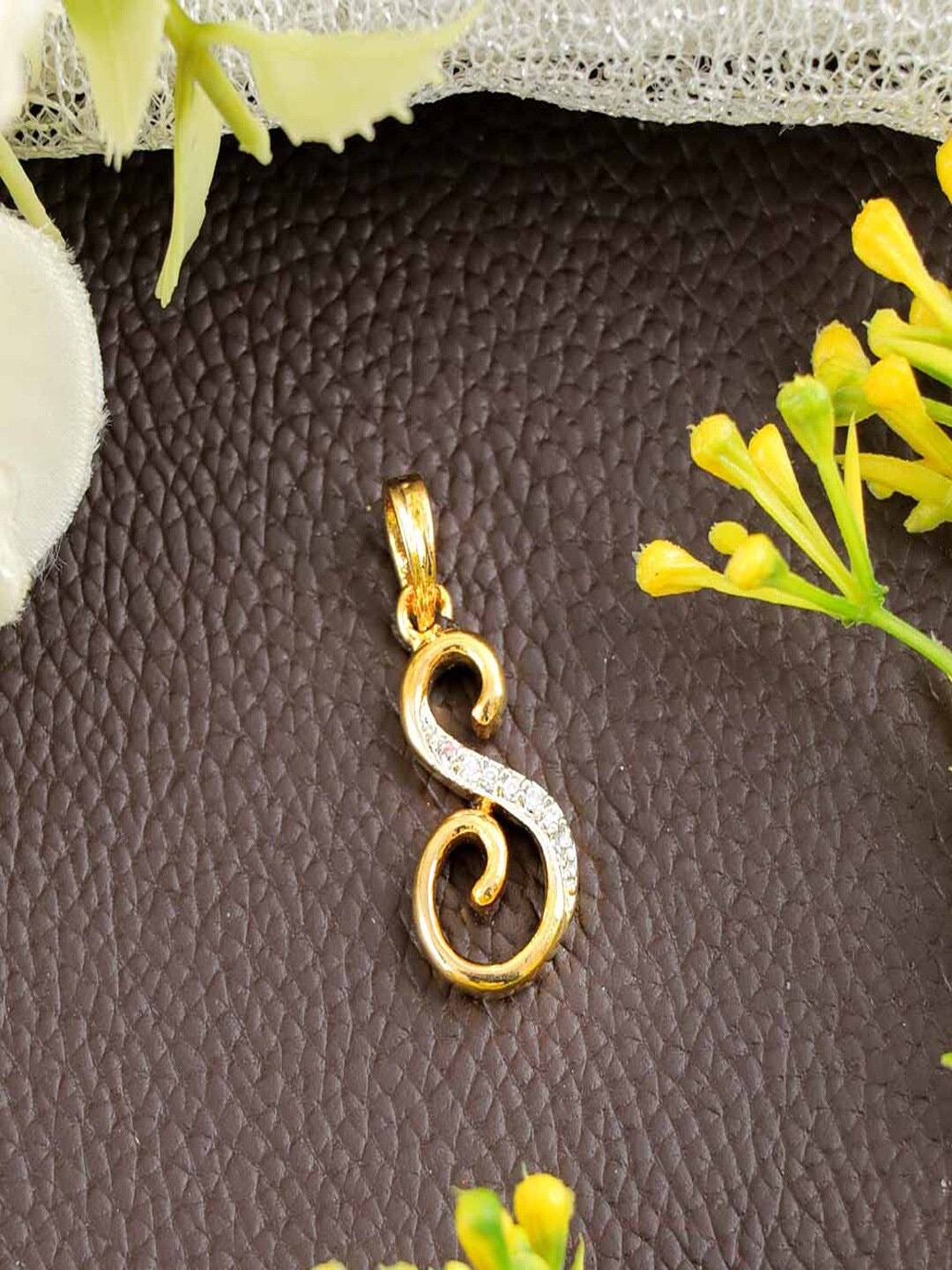 

UNIVERSITY TRENDZ Gold Plated Cubic Zirconia Pendants