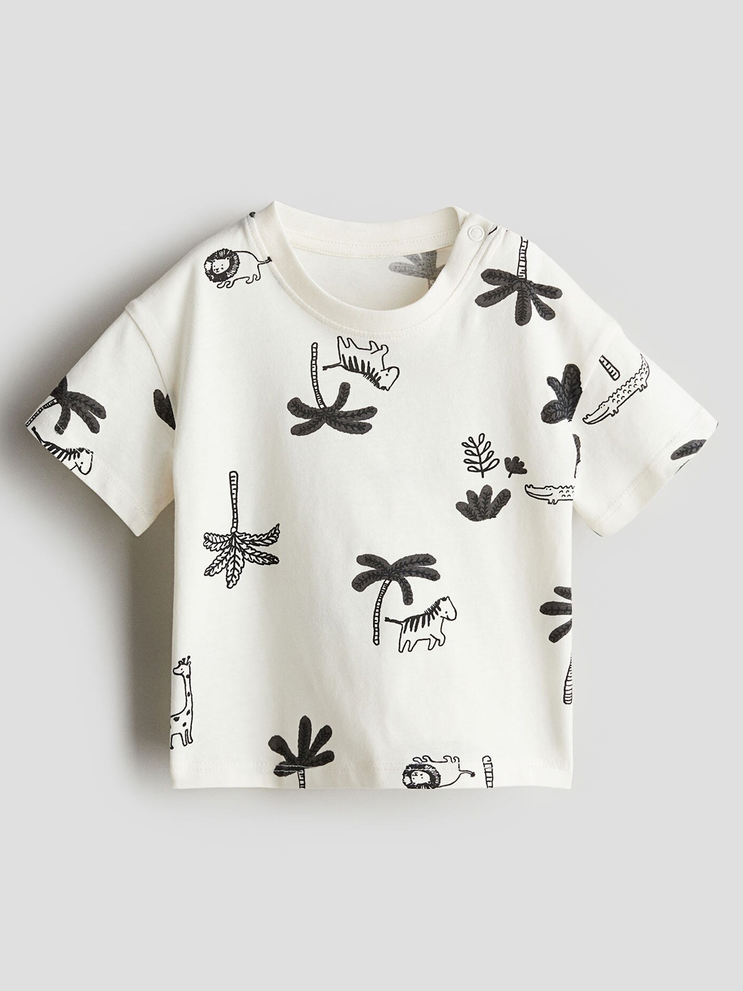 

H&M Boys Pure Cotton Jersey T-shirt, White