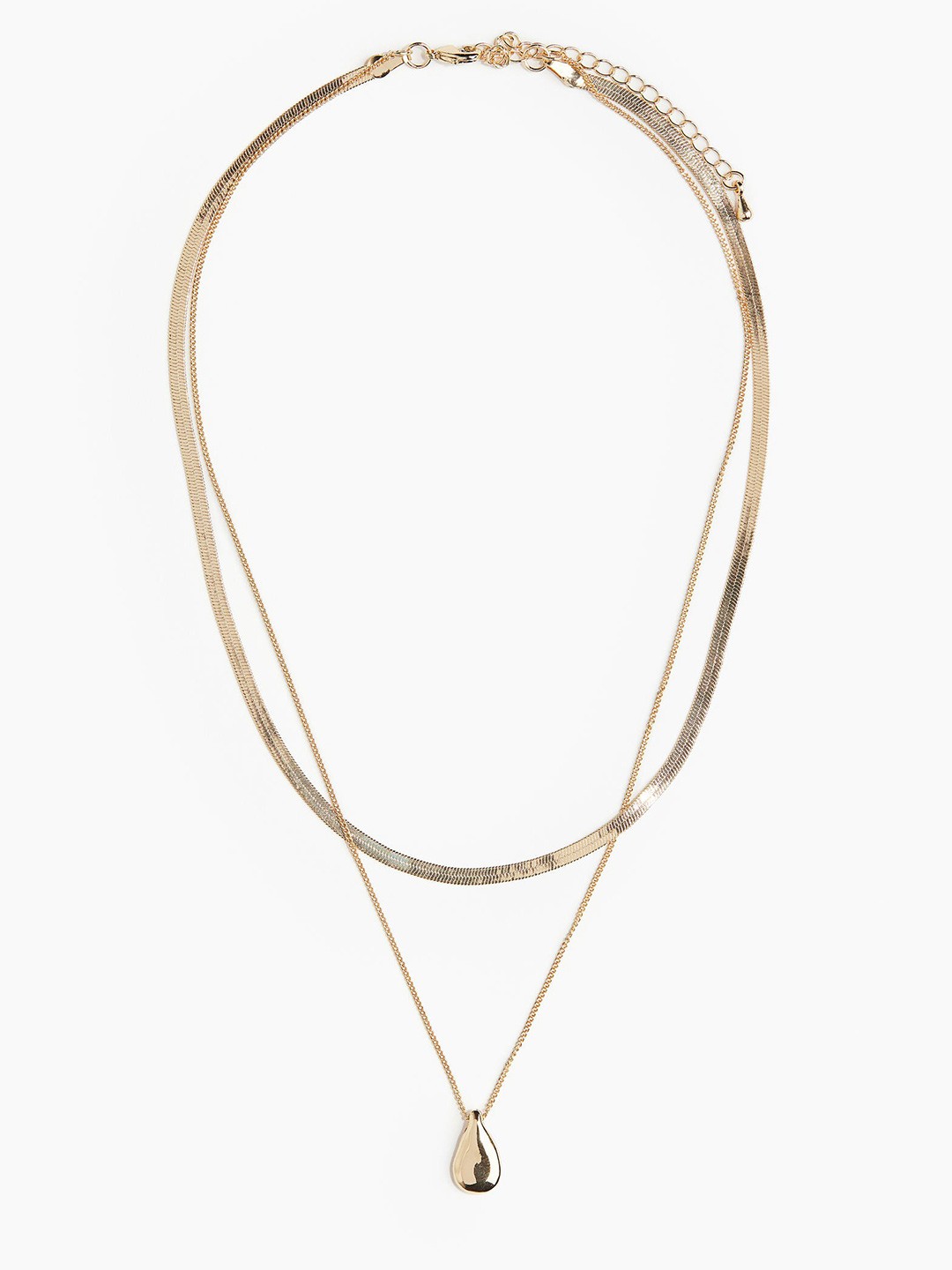 

H&M Two-Strand Pendant Necklace, Gold