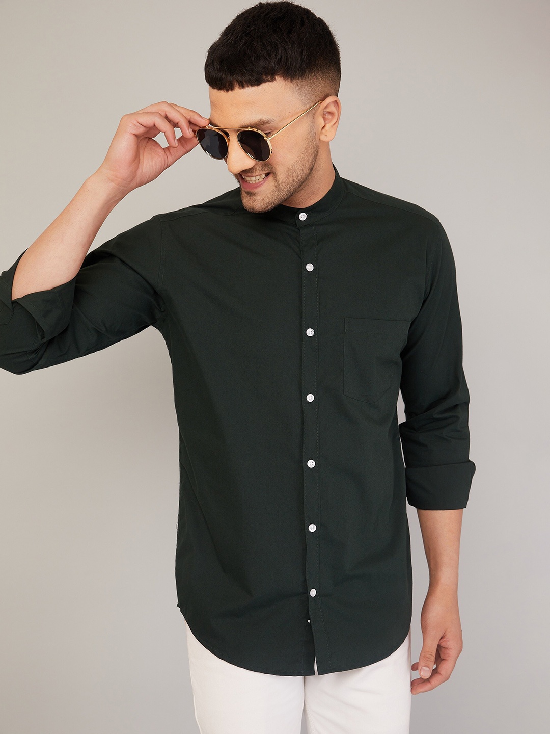 LOUIS MONARCH Comfort Formal Shirt, Green
