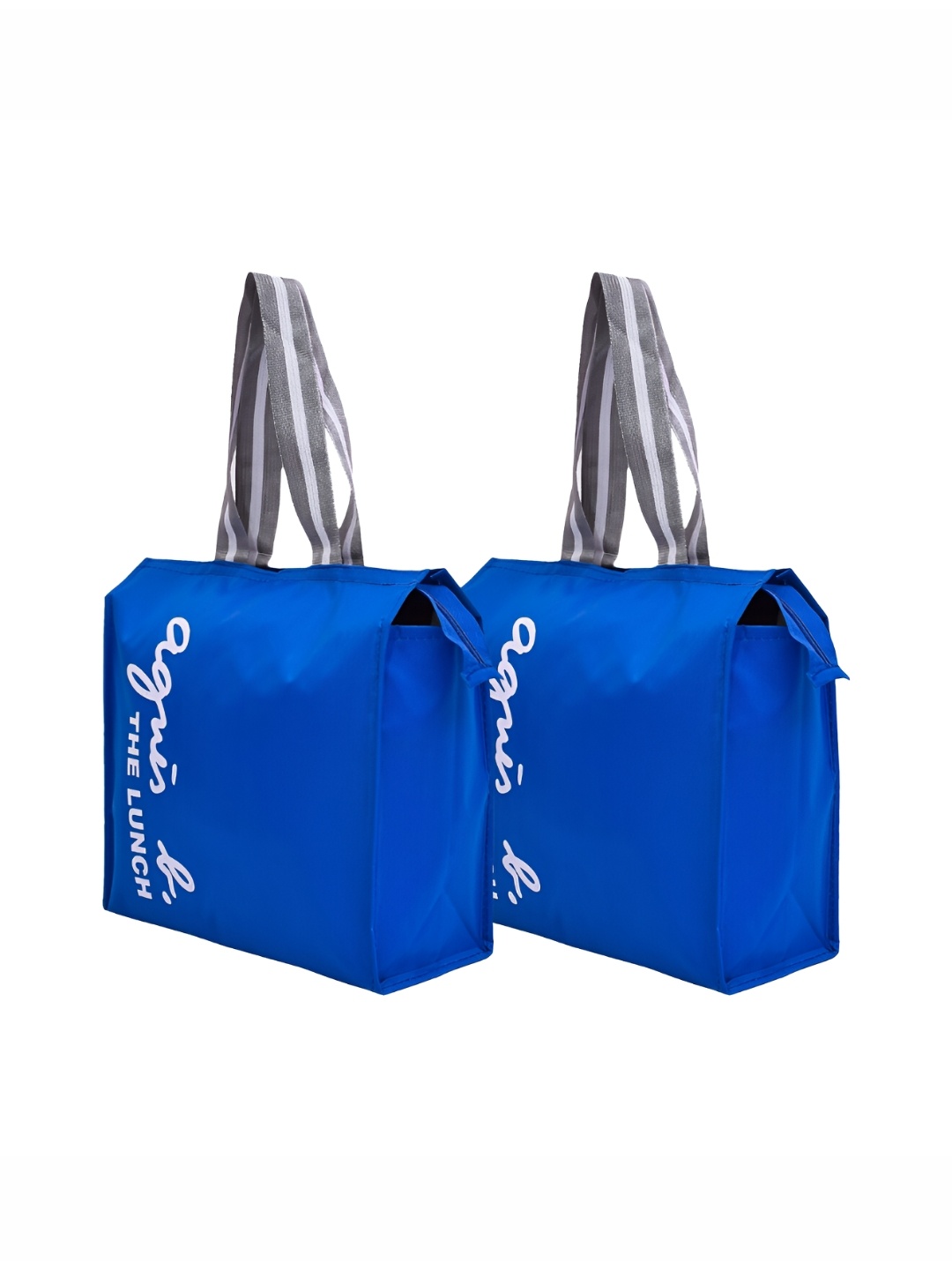

Kuber Industries Set of 2 Other Prints Lunch Bags Travel Accessory, Blue