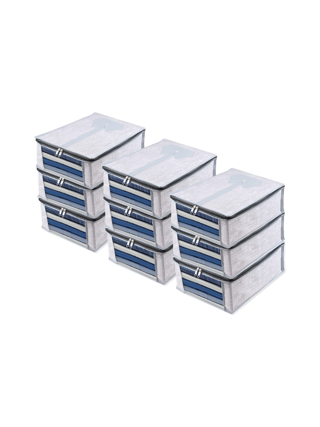

Kuber Industries Grey 9 Pieces Regular Multi-Utility Organisers