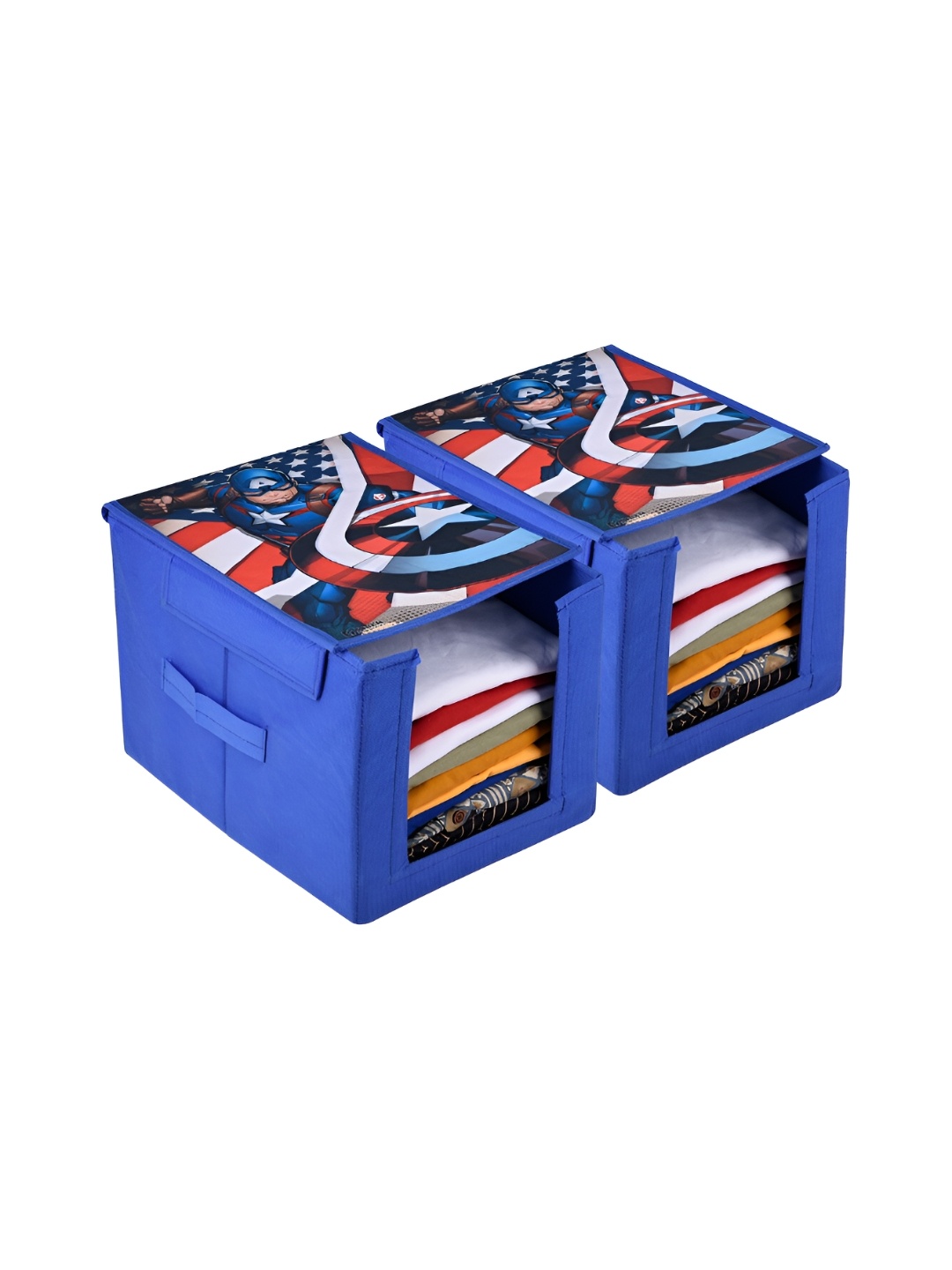 

Kuber Industries Blue 2 Pieces Regular Multi-Utility Organisers