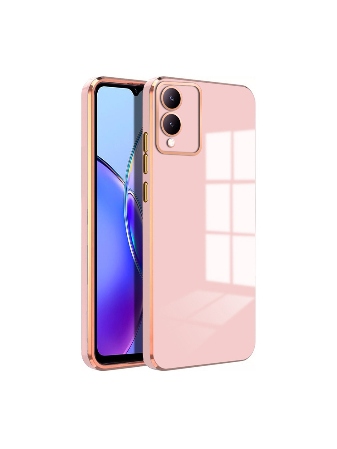 

Karwan Vivo Y17S Back Case Mobile Accessories, Pink