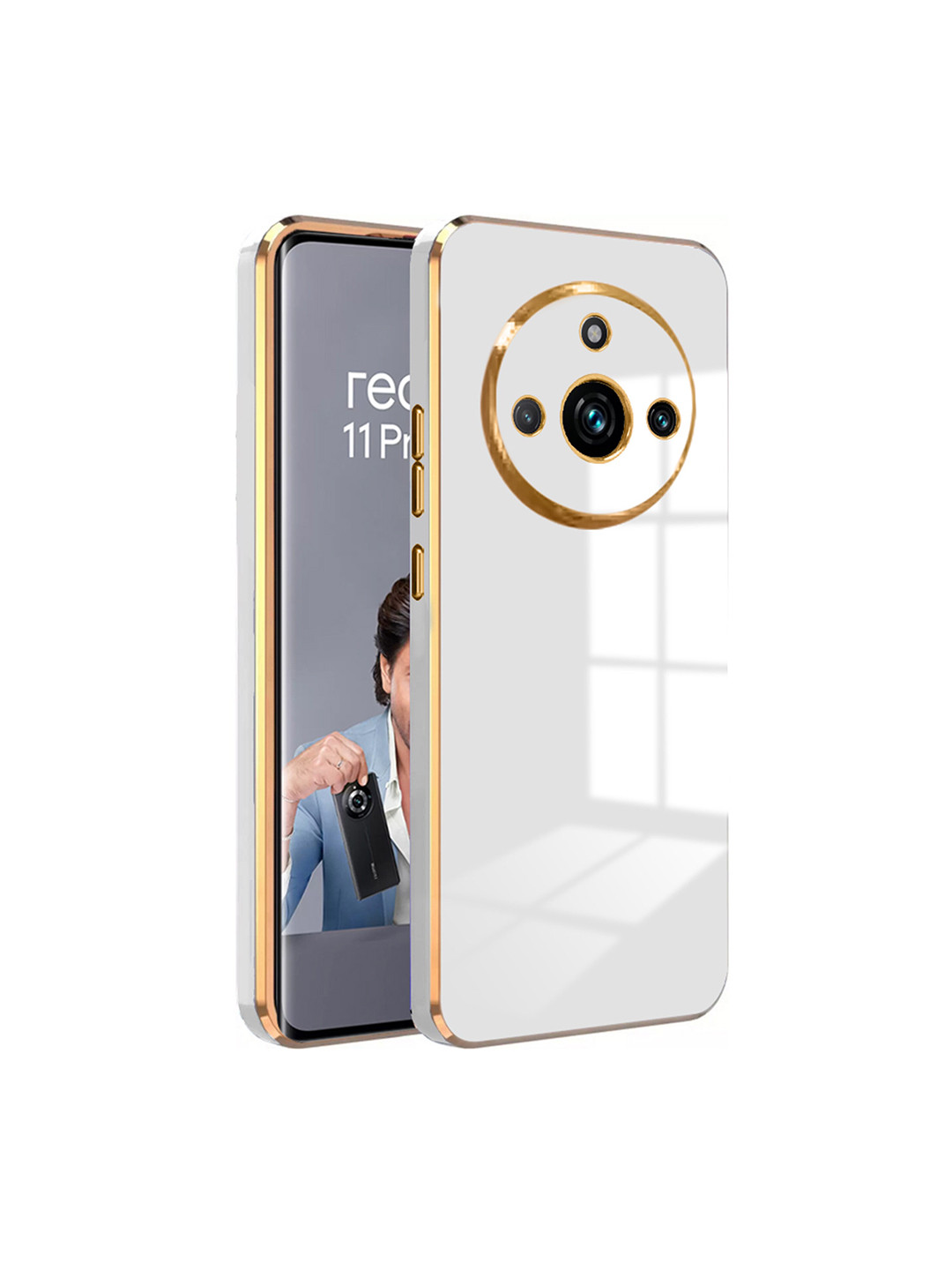 

Karwan Printed Realme 11 Pro 5G Mobile Back Case, White