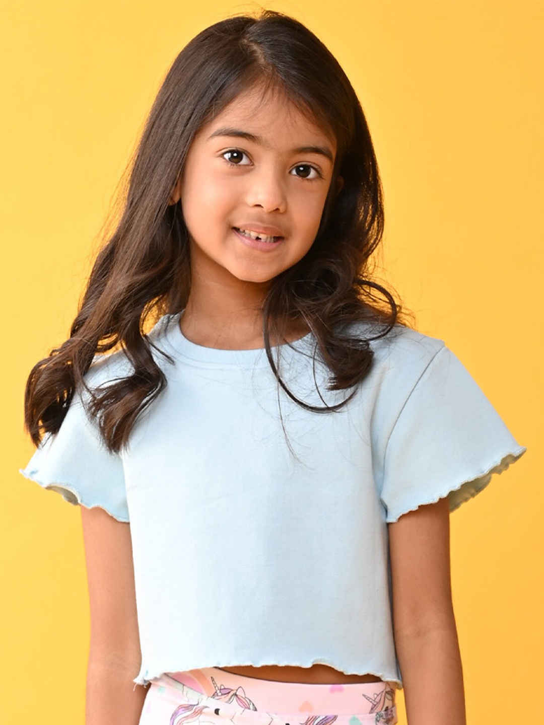 

Anthrilo Girls Ribbed T-shirt, Blue
