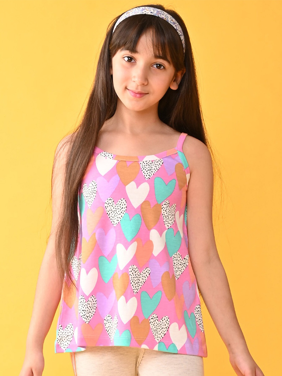

Anthrilo Girls Conversational Printed Top, Purple