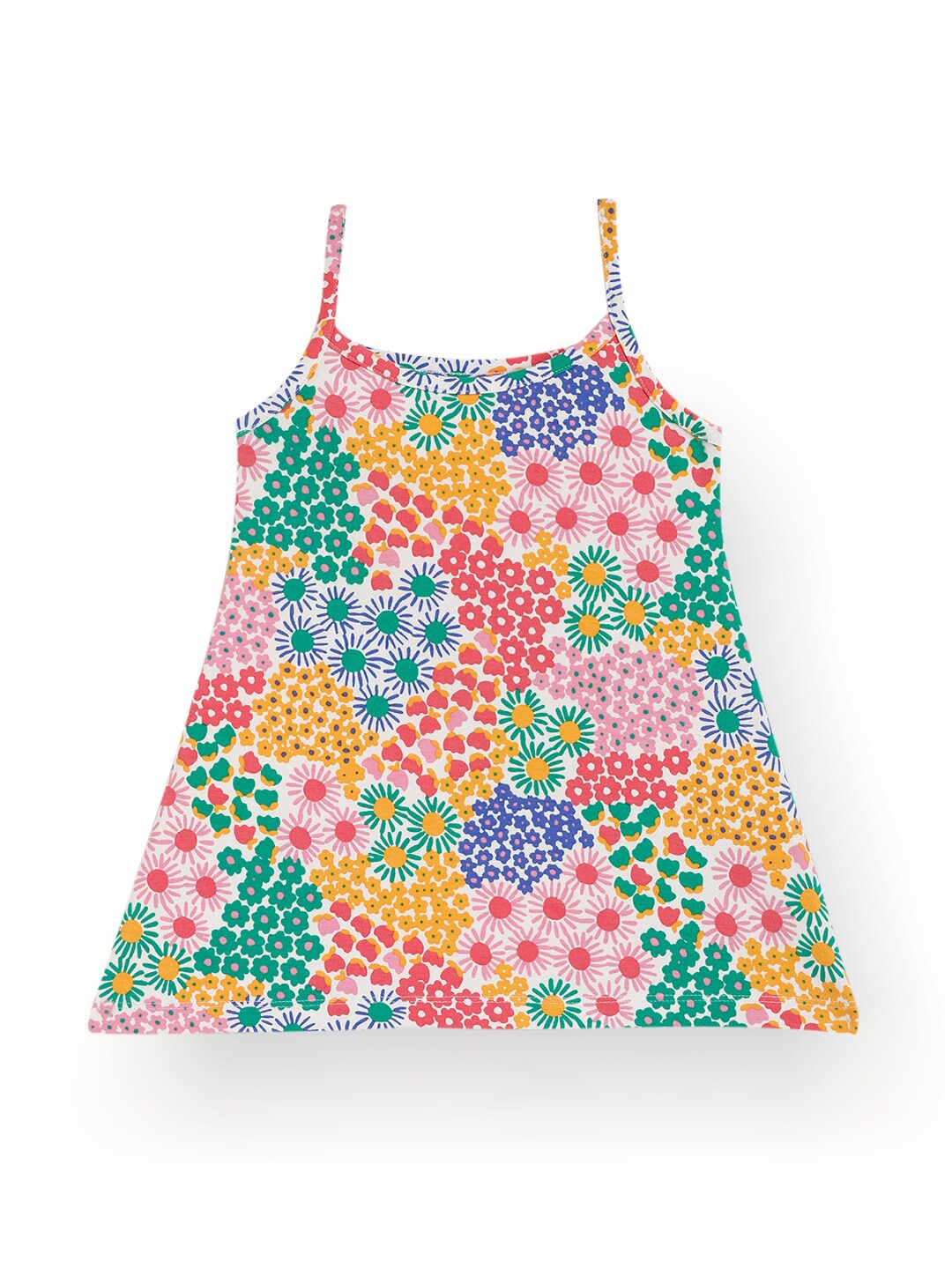 

Anthrilo Girls Floral Printed Shoulder Straps Top, Pink