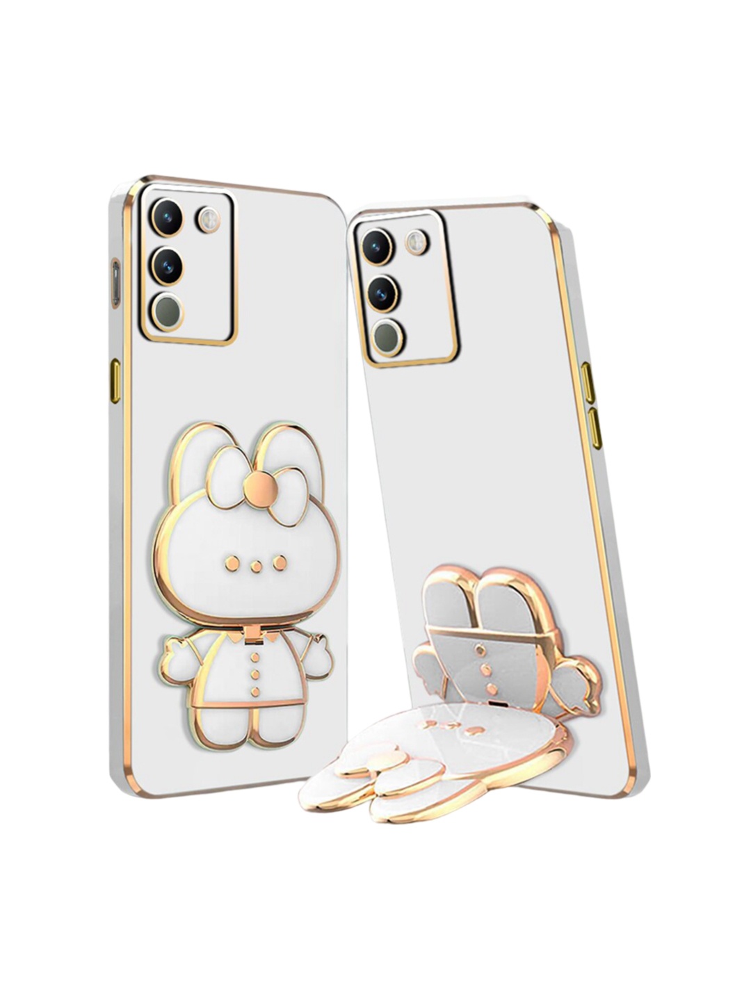 

Karwan 3D Cat Vivo V30 Pro 5G Back Case, White