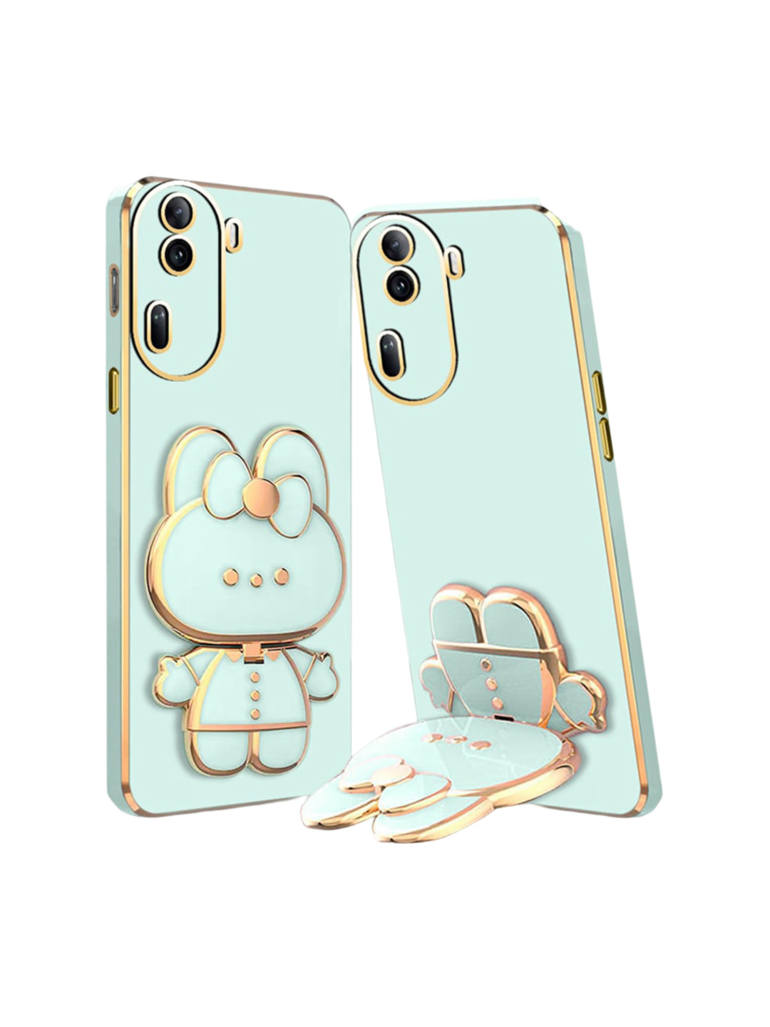 

Karwan 3D Cat Oppo Reno 11 Pro 5G Back Case Mobile Accessories, Green