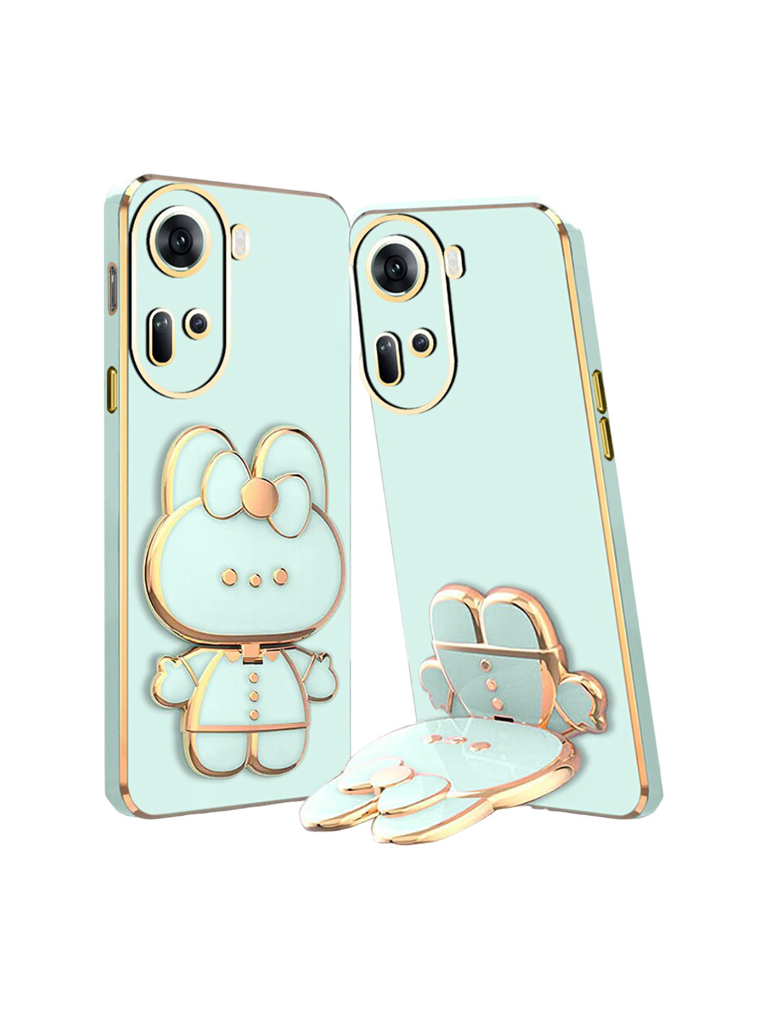 

Karwan 3D Cat Oppo Reno 11 5G Back Case, Green