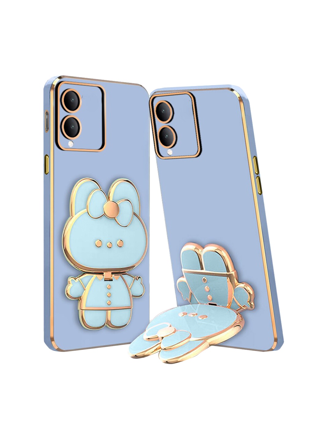 

Karwan 3D Cat Vivo Y17S Back Case Mobile Accessories, Blue