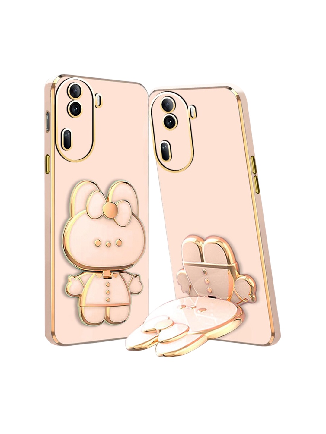 

Karwan 3D Cat Oppo Reno 11 Pro 5G Back Case Mobile Accessories, Pink