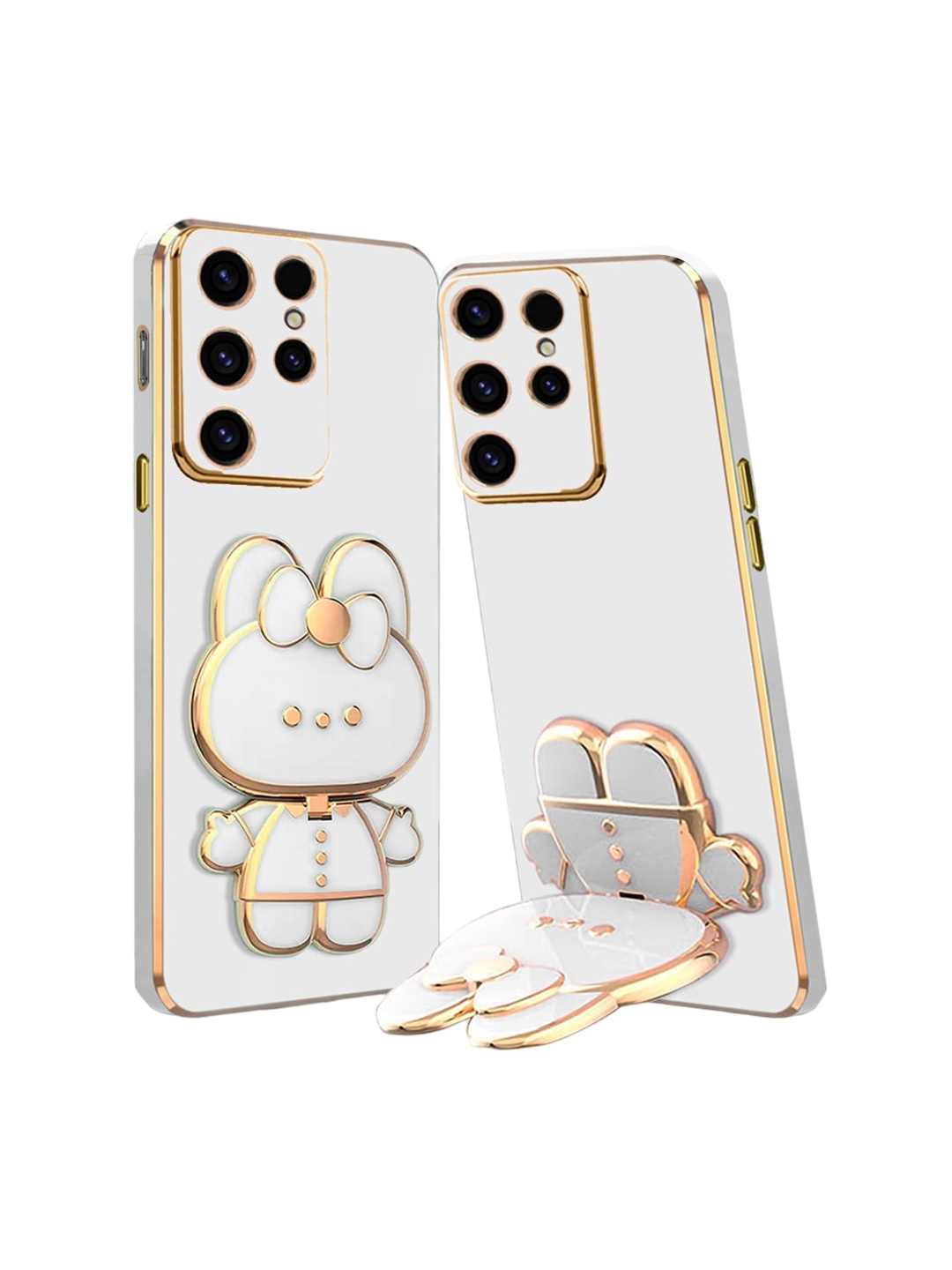 

Karwan 3D Cat Galaxy S24 Ultra 5G Back Case Mobile Accessories, White