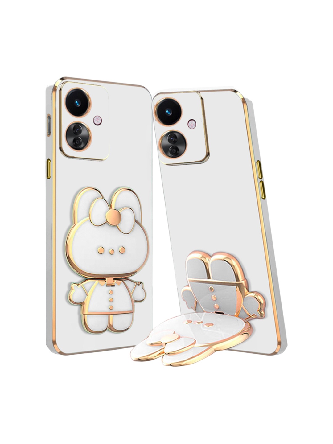 

Karwan 3D Cat Oppo F25 Pro 5G Back Case Mobile Accessories, White