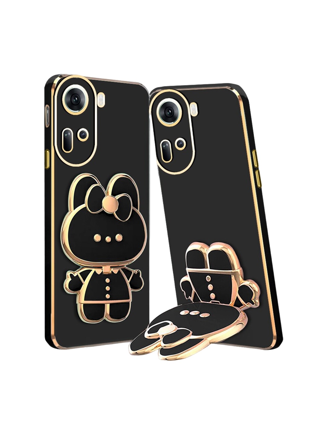 

Karwan 3D Cat Oppo Reno 11 5G Back Case Mobile Accessories, Black