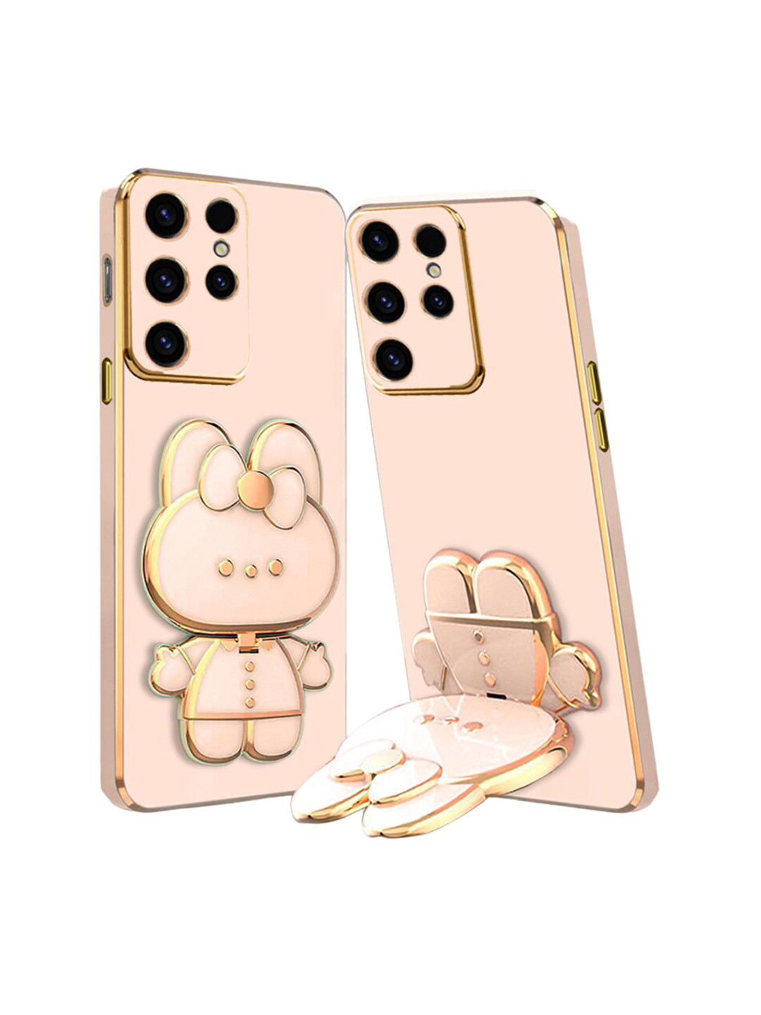 

Karwan 3D Cat Galaxy S24 Ultra 5G Back Case Mobile Accessories, Pink