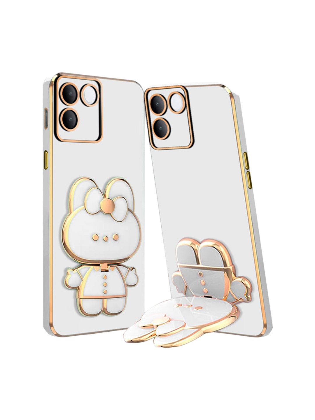 

Karwan 3D Cat iQOO Z7 Pro 5G Back Case Mobile Accessories, White