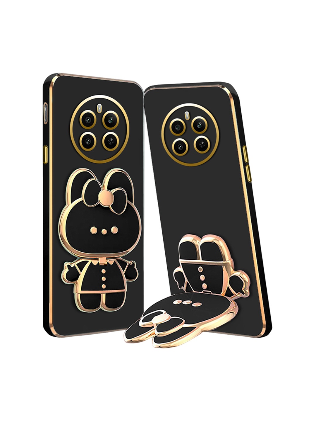 

Karwan 3D Cat Realme 12 Plus 5G Back Case, Black
