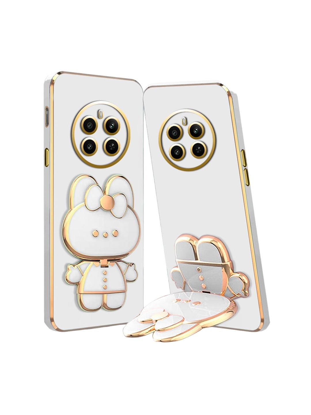 

Karwan 3D Cat Realme 12 Plus 5G Back Case, White