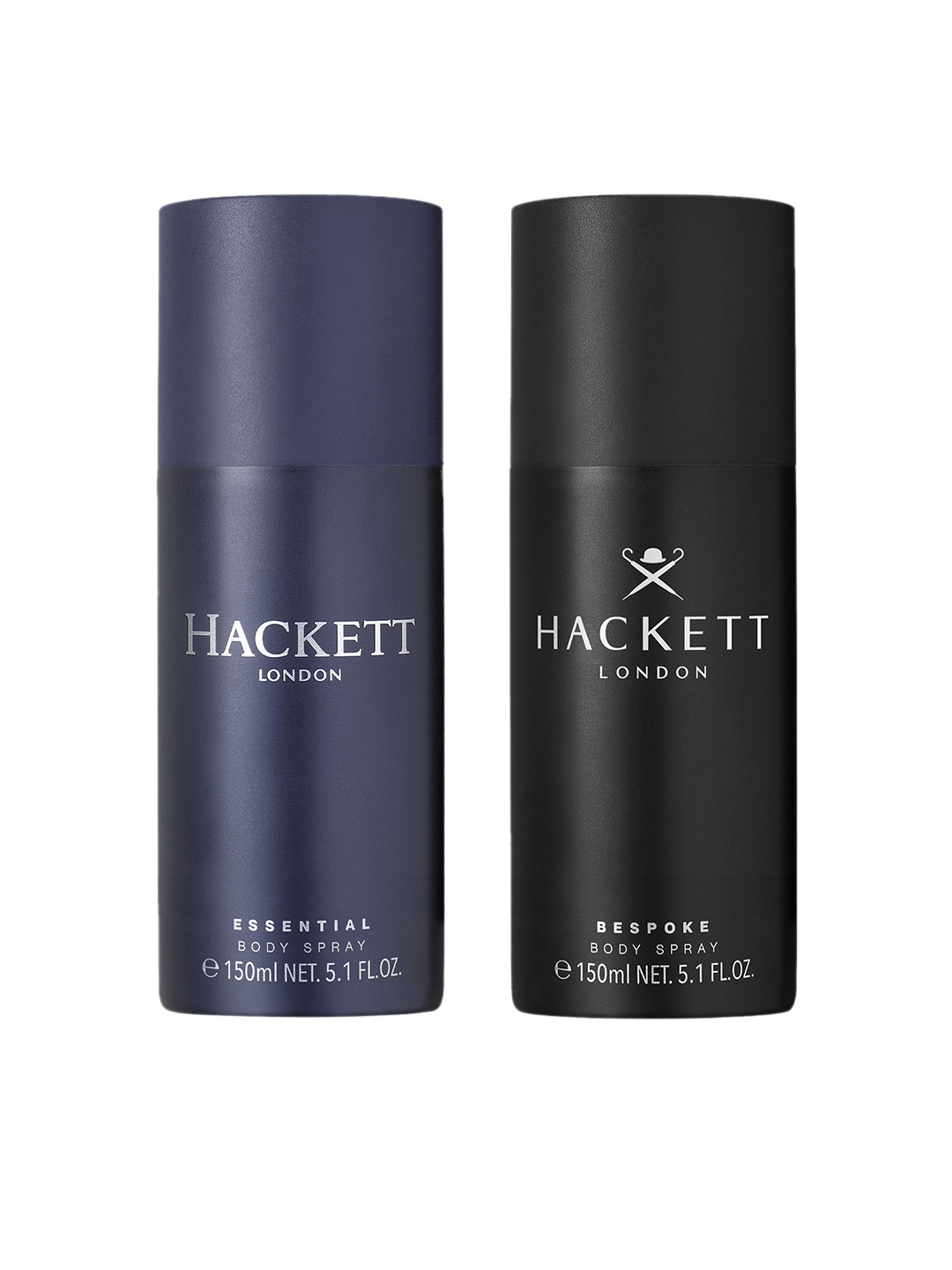 

Hackett Essential & Bespoke Set Of 2 Long Lasting Body Spray - 150ml Each, Transparent