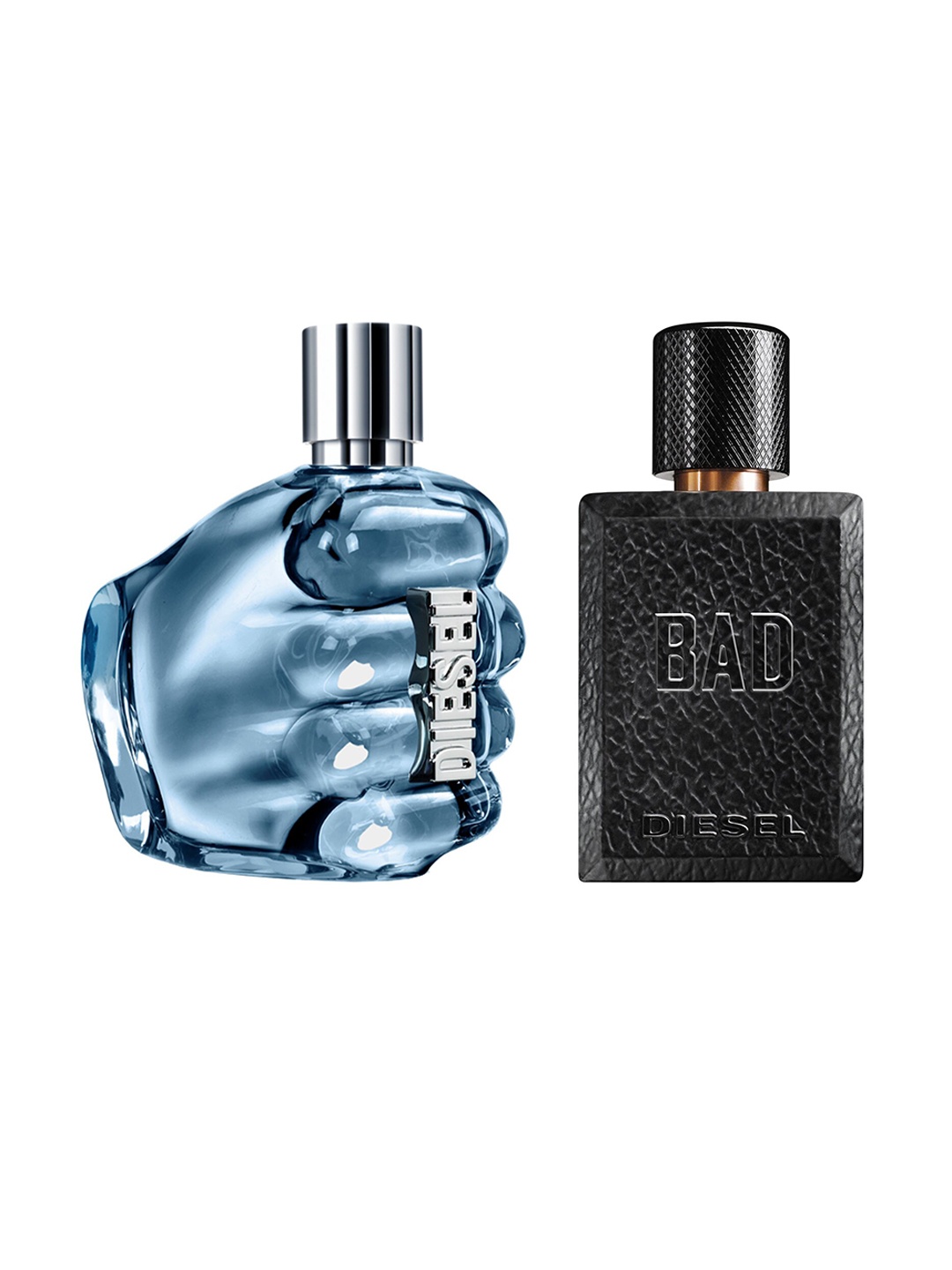 

DIESEL Only The Brave & Bad Set Of 2 Long Lasting Eau De Toilette - 50ml Each, Transparent