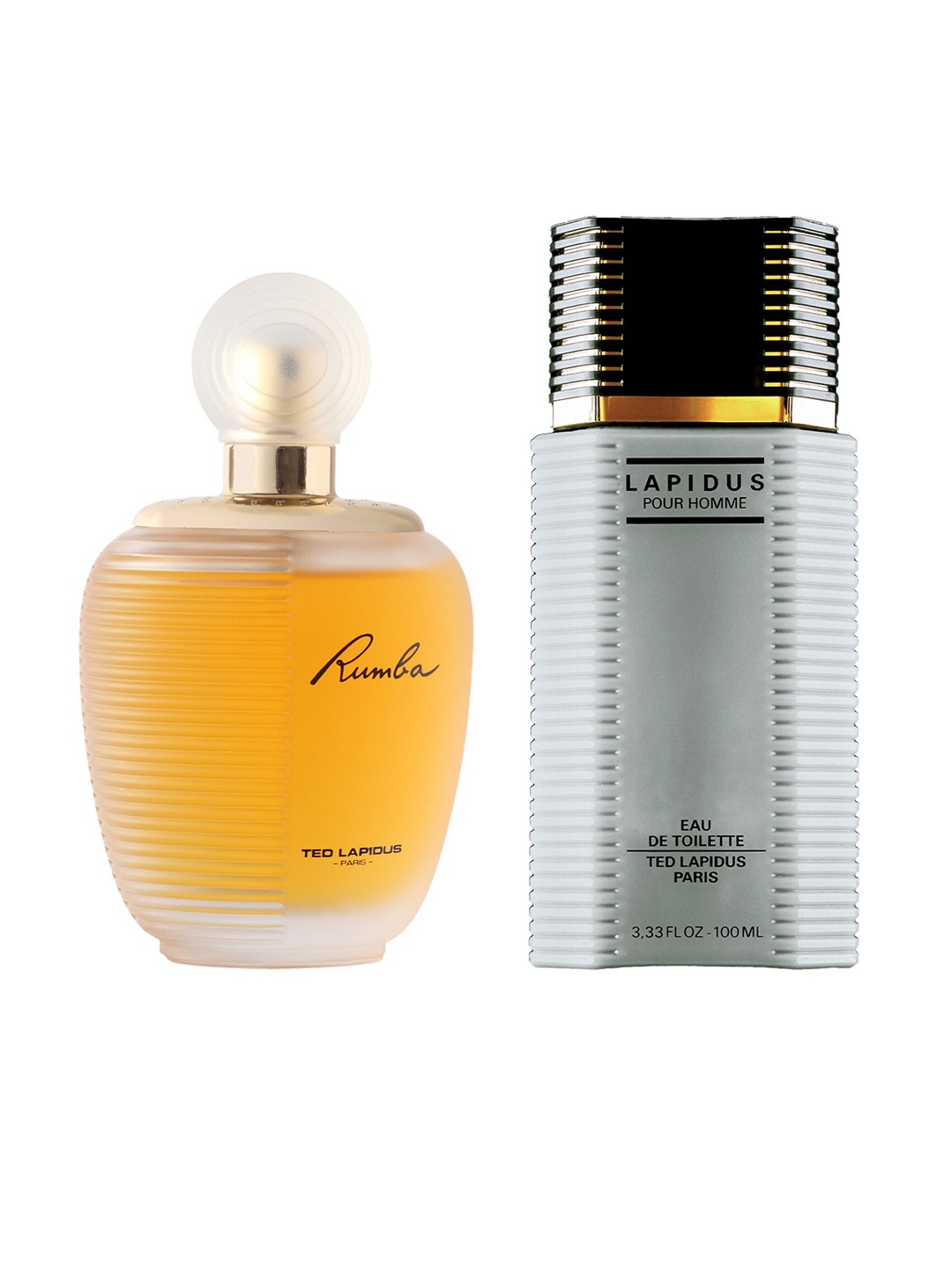 

Ted Lapidus Rumba & Pour Homme Set Of 2 Eau De Toilette - 100ml Each, Transparent