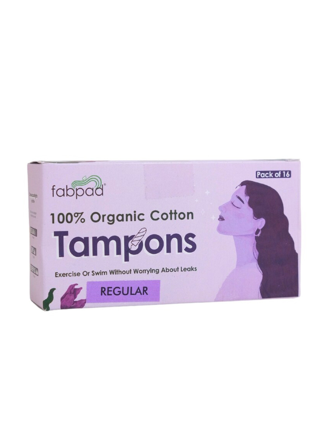 

fabpad Ultra Soft Tampons Without Applicators - 16Pcs, White
