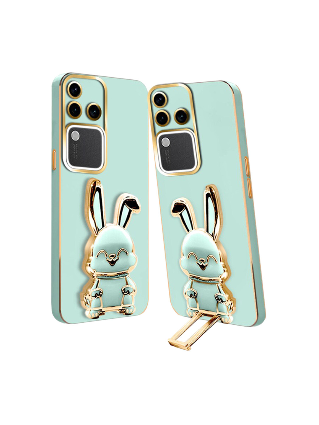 

Karwan 3D Bunny Vivo V30 Pro 5G Back Case Mobile Accessories, Green
