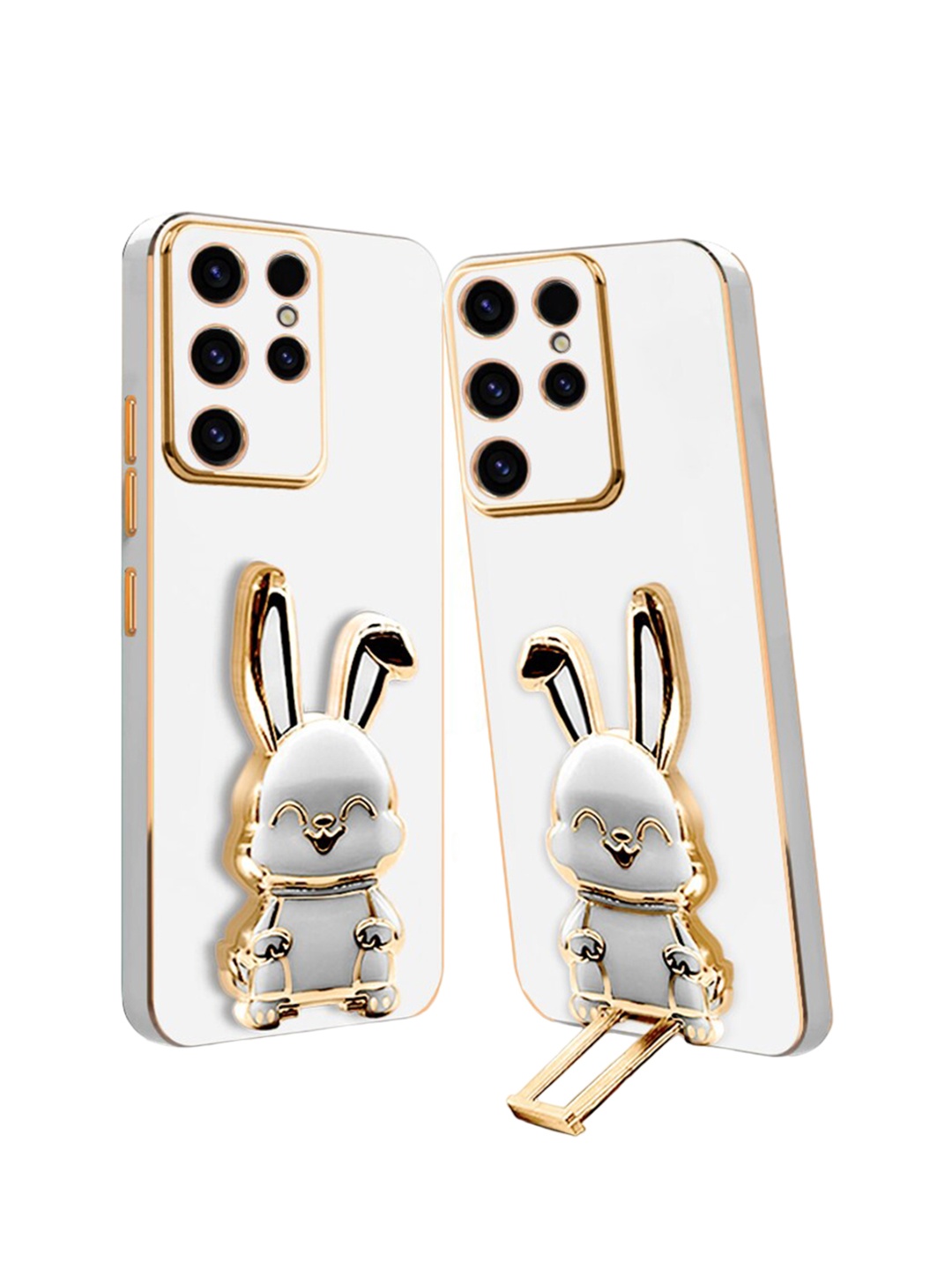 

Karwan 3D Bunny Samsung Galaxy S24 ultra Back Case Mobile Accessories, White