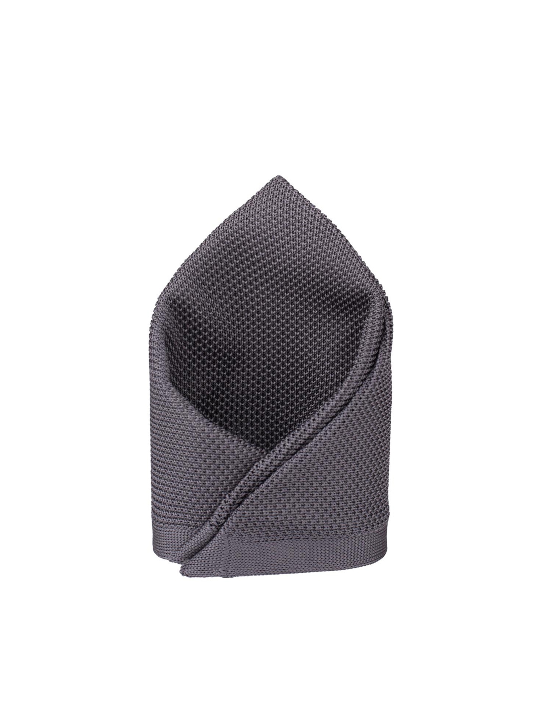

The Tie Hub Knitted Pocket Square, Grey