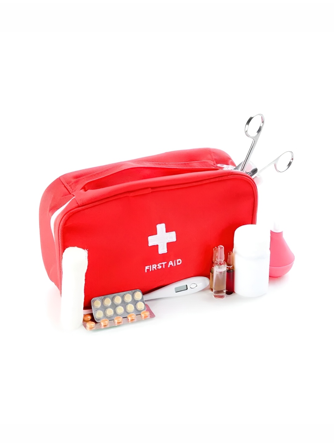 

Aura Red Printed First Aid Bag