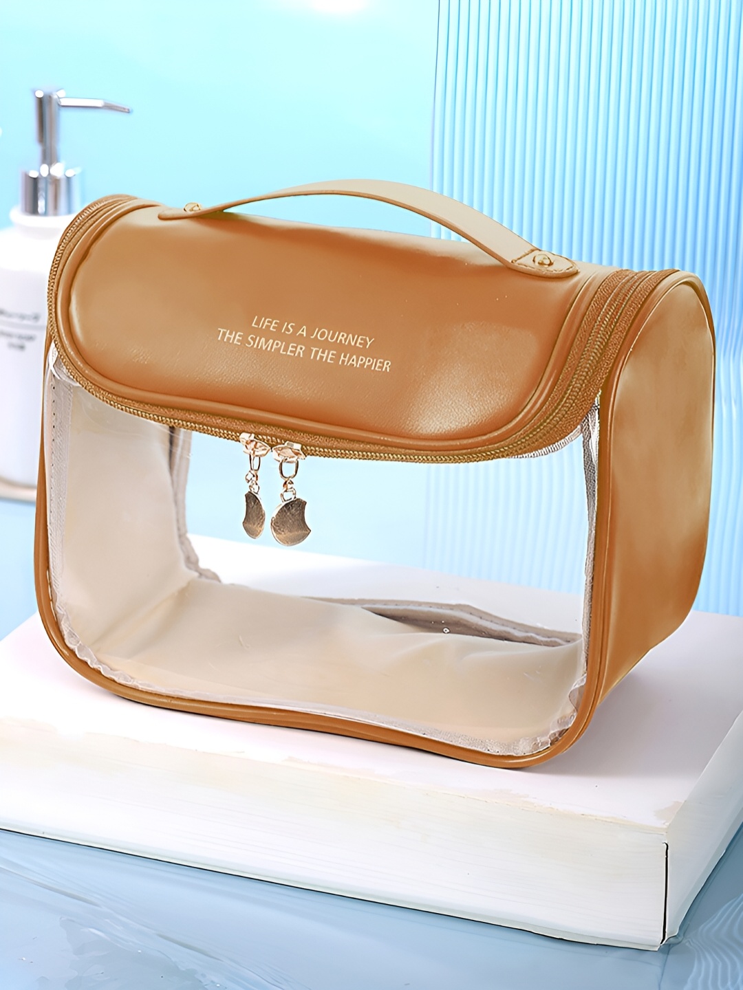 

Aura Brown Water Resistant Makeup Organiser